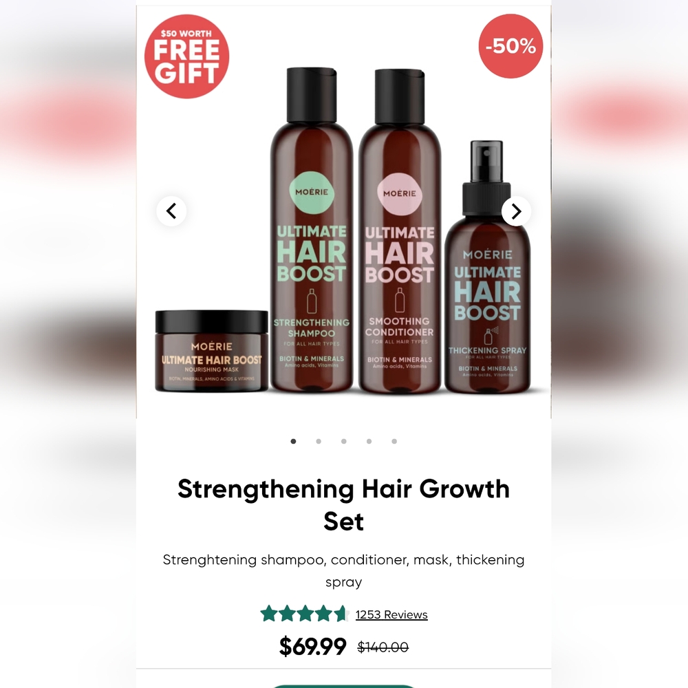 Moerie Strengthening Hair Growth Set